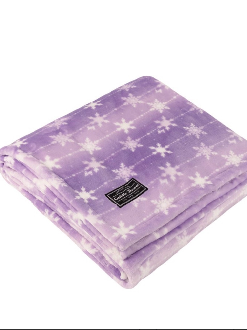 Lug Cuddle Throw Blanket Snowflake Sugarplum